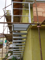 venkovní ocelové schodiště na terasu