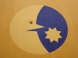 návrh podlahové intarzie ( marmoleum )  