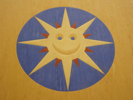 návrh podlahové intarzie ( marmoleum )